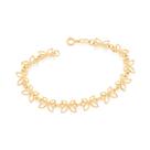 Pulseira banhado ouro 3x 24k 18k e 22k feminina grossa peças borboletas vazadas rommanel 551496