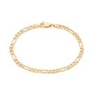Pulseira banhado ouro 3x 24k 18k e 22k masculina infantil para bebe ou unissex rommanel elo 3x1 16 cm ouro 18k 552105