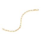 Pulseira banhado ouro 3x 24k 18k e 22k masculina rommanel fio elos ovais compridos 20cm 21cm 551692 Pulseira banhado ouro 3x 24k 18k e 22k masculina rommanel fio elos ovais compridos 20cm 21cm 551692