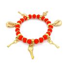 Pulseira Bará Orixás Umbanda Candomblé Vermelha Ajustável Pulseira Bará Orixás Umbanda Candomblé Vermelha Ajustável