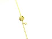 Pulseira Belca Signo Cancer Com Pingente, No Banho De Ouro
