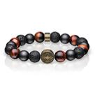 Pulseira BERING Arctic Symphony Red Tiger Eye and Lava Beads