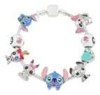 Pulseira Berloque + 9 Pingentes Lilo Stitch Disney 17cm Pulseira Berloque + 9 Pingentes Lilo Stitch Disney 17cm