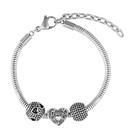 Pulseira Berloque Amor de Mãe Coleção Steel Dreams de Aço.