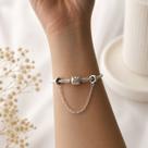 Pulseira Berloque com Trava de Segurança Banhada a Prata 925 Compatível com Charms e Pingentes Com 1 Ano de Garantia Pulseira Berloque com Trava de Segurança Banhada a Prata 925 Compatível com Charms e Pingentes Com 1 Ano de Garantia