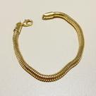 Pulseira Berloque Dourada Folheado a Ouro