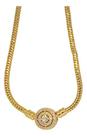 Pulseira Berloque Feminina Banhado a Ouro Fecho Redondo