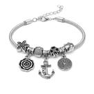 Pulseira Berloque Prata Coração Arvore Vida Desenhos Design Cores Brilho