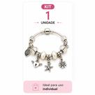 Pulseira Berloques Feminina com Pingentes Estilo Charm Modelos Sortidos