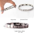 Pulseira Bio Energética Magnética Aço Inox Prateada