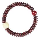 Pulseira Blood Sandalwood Disc Bead 3x8mm para homens e mulheres
