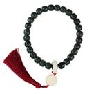 Pulseira Bodhi Bead de inspiração budista com detalhes em jade branco