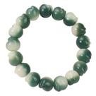 Pulseira Bodhizi Cute Green Cat Paw 12mm para mulheres e homens
