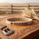 Pulseira Boiadeira Feminina Country Silicone e Borracha Premium com Pino de Metal Estilo Agro Rode