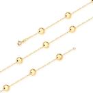 Pulseira Bola Ouro 18k 750 Feminina