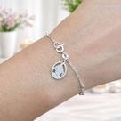 Pulseira Bolinha com Pingente Nossa Senhora Graças Prata 925 Legítima Maciça Original Feminina