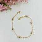 Pulseira bolinha folheado a ouro 500681 Pulseira bolinha folheado a ouro 500681