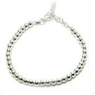 Pulseira Bolinhas 4 Mm 20 Cm Prata Legitima 925 Pulseira Bolinhas 4 Mm 20 Cm Prata Legitima 925