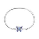 Pulseira Borboleta Azul Para Mulheres Joia DIY De Prata 925 Da Moda Pulseira Borboleta Azul Para Mulheres Joia DIY De Prata 925 Da Moda