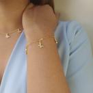 Pulseira borboleta banho no ouro Pulseira borboleta banho no ouro