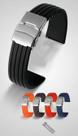 Pulseira Borracha 22mm Deployant Engate Rápido