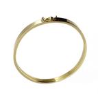 Pulseira Bracelete 18 kilates 8 Gramas 5.10 mm Trava de Segurança Oco Polido liso