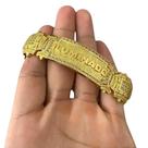 Pulseira Bracelete 18mm Personalizado Iluminado Ouro 18K