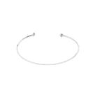 Pulseira Bracelete Com Zircônia Feminino Regulável Ouro 18k