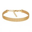Pulseira Bracelete Esteira Malha Folheada Ouro 18k