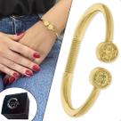 Pulseira Bracelete Extremidades São Bento 74mm Semijoia Banhado a Ouro