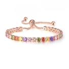 Pulseira Bracelete Feminina Zircônia Colorida Vários Modelos