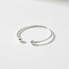 Pulseira Bracelete Liso Bolinha Elegante Moda Ajustavel
