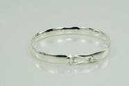 Pulseira Bracelete Liso Feminino Prata 925