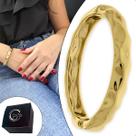 Pulseira Bracelete Martelado Orgânico Banhado a Ouro