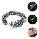 Pulseira Bracelete Masculina Dragão Viking Totem Tribal Vintage Retro Unissex Pulseira Bracelete Masculina Dragão Viking Totem Tribal Vintage Retro Unissex