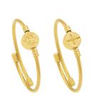 Pulseira Bracelete Medalha São Bento Dourado Aço Inoxidável À PROVA DE ÁGUA E SUOR
