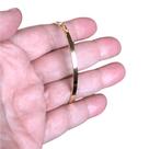 Pulseira Bracelete médio fio quadrado Ouro 18K