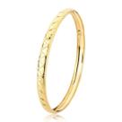 Pulseira Bracelete Meia Cana larga Ouro diamantada M9 10k