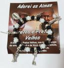 Pulseira Bracelete Missangas com Pingentes Preto Velho e Preta Velha Pulseira Bracelete Missangas com Pingentes Preto Velho e Preta Velha