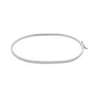 Pulseira Bracelete Oval em Prata 925 Pulseira Bracelete Oval em Prata 925