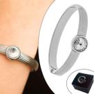 Pulseira Bracelete Paládio / Prata GLAM com Pedra Rivoli 68mm Semijoia Pulseira Bracelete Paládio / Prata GLAM com Pedra Rivoli 68mm Semijoia
