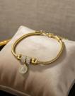 Pulseira bracelete ponto de luz banhado a ouro 18k feminina
