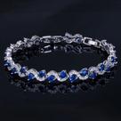 Pulseira Bracelete Prata Ou Dourada Zircônia Noiva Debutante Pulseira Bracelete Prata Ou Dourada Zircônia Noiva Debutante