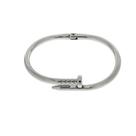 Pulseira Bracelete Prego Unissex Níquel Semijoia Fecho Click 65MM