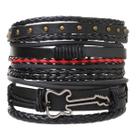 Pulseira bracelete punk multicamadas festa gótico jóias punk
