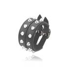 Pulseira Bracelete Spike Grosso Com Espinhos ajustavel em couro feminino masculino punk rock