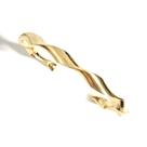 Pulseira Bracelete Torcido Banhado a Ouro