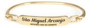 Pulseira Bracelete Unissex Gravura Arcanjo Miguel Defesa Fé Anjo Protetor Religião Pulseira Bracelete Unissex Gravura Arcanjo Miguel Defesa Fé Anjo Protetor Religião