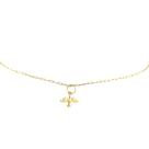 Pulseira Cadeadinho Divino Espírito Santo Ouro 18k 750 18 Cm Amarelo 18 Cm