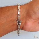 Pulseira Cadeado Fecho Gaveta Prata 925 - 5,5mm